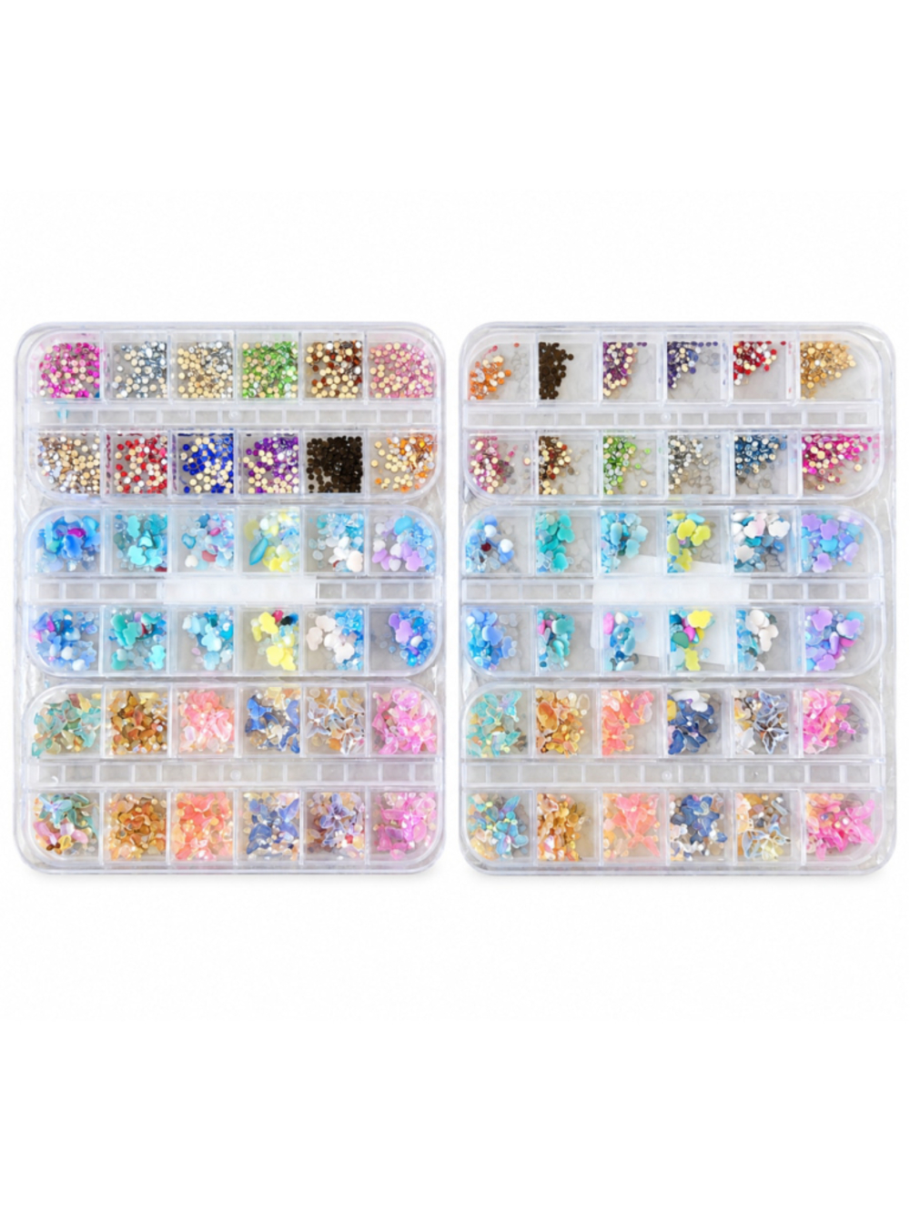 Women's-Nail Art Rhinestone Butterfly Charms Gem Decoration Kit - 2 Pack - NIP